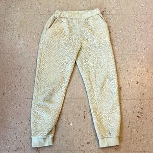 Fuzzy white pants! Size small